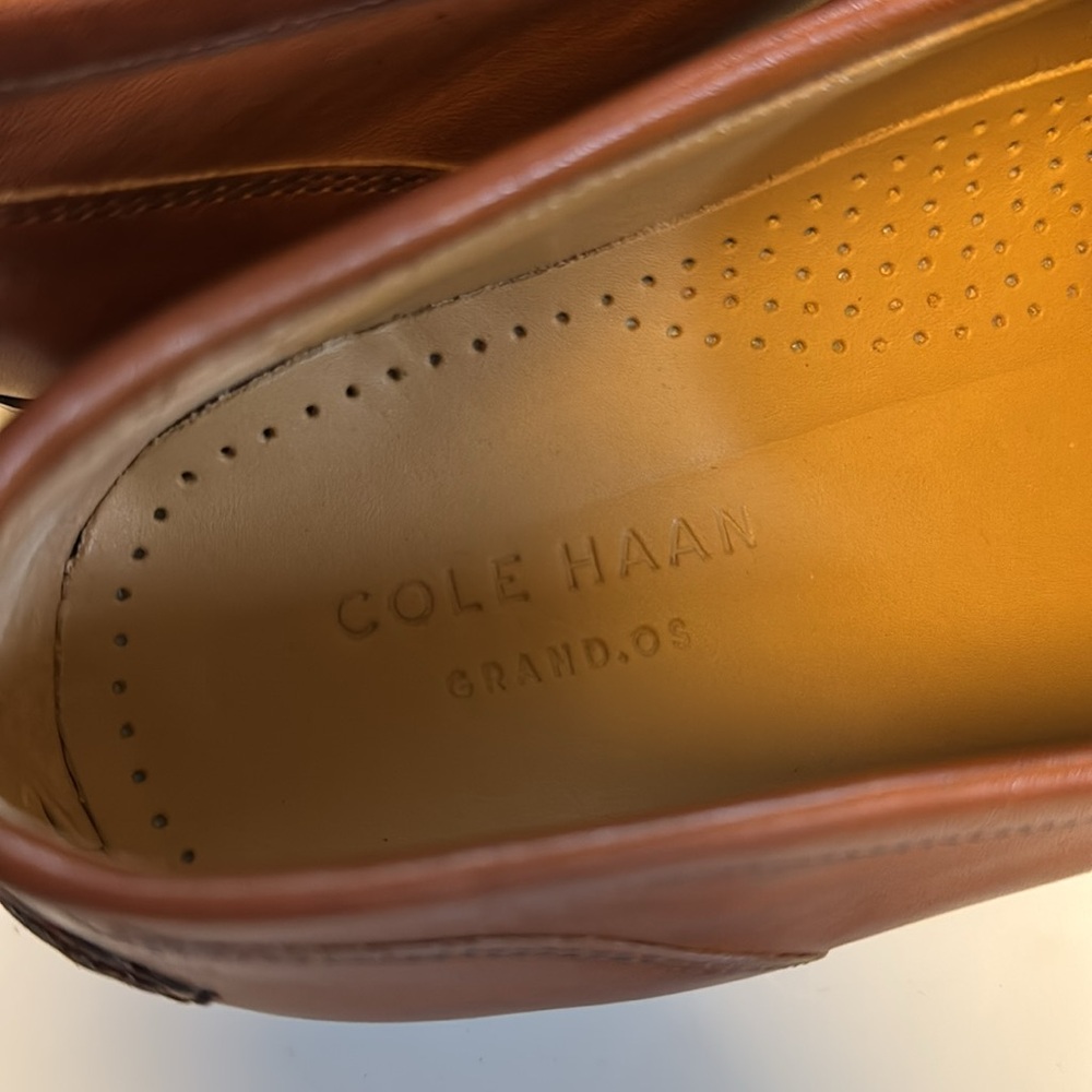 New Cole Haan Men's British Tan Grand OS Loafers 12M - Picture 10 of 10